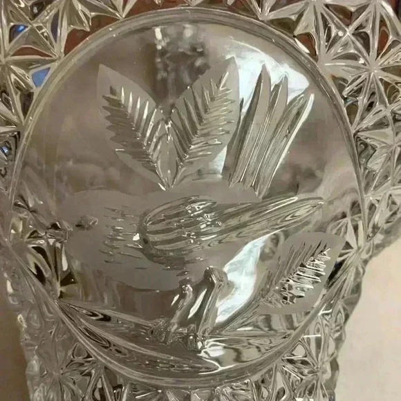 Hofbauer Byrds/Birds Crystal Basket Saw Toothed Edges 24% Lead - Picture 6 of 11